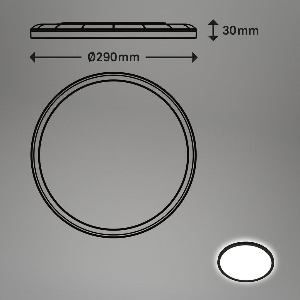 LED Deckenlampe Bewegungsmelder IP44 LED Badlampe Badezimmerleuchte Flach 4