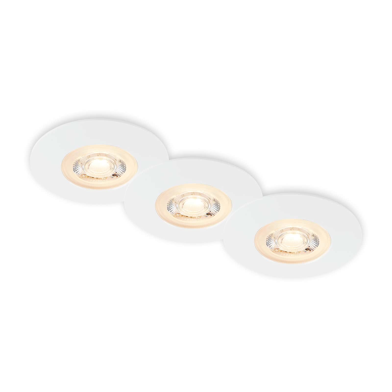 Set de 3 Pièces LED Spots Encastrables Ø 9 cm 3x 5W 480lm blanc