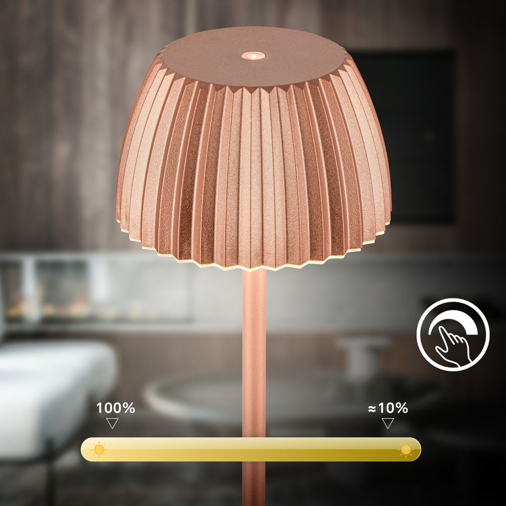 LED Stehlampe kabellos LED Stehleuchte Standleuchte Akku Wohnzimmer dimmbar 4