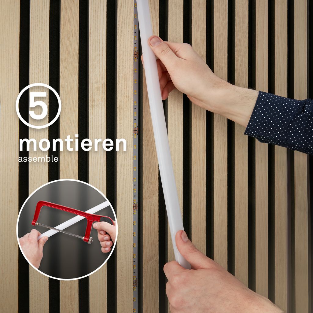 Pimp your Panel Starterset LED Stripe CCT Leiste Wohnzimmer Flur Zubehör Paneele 4