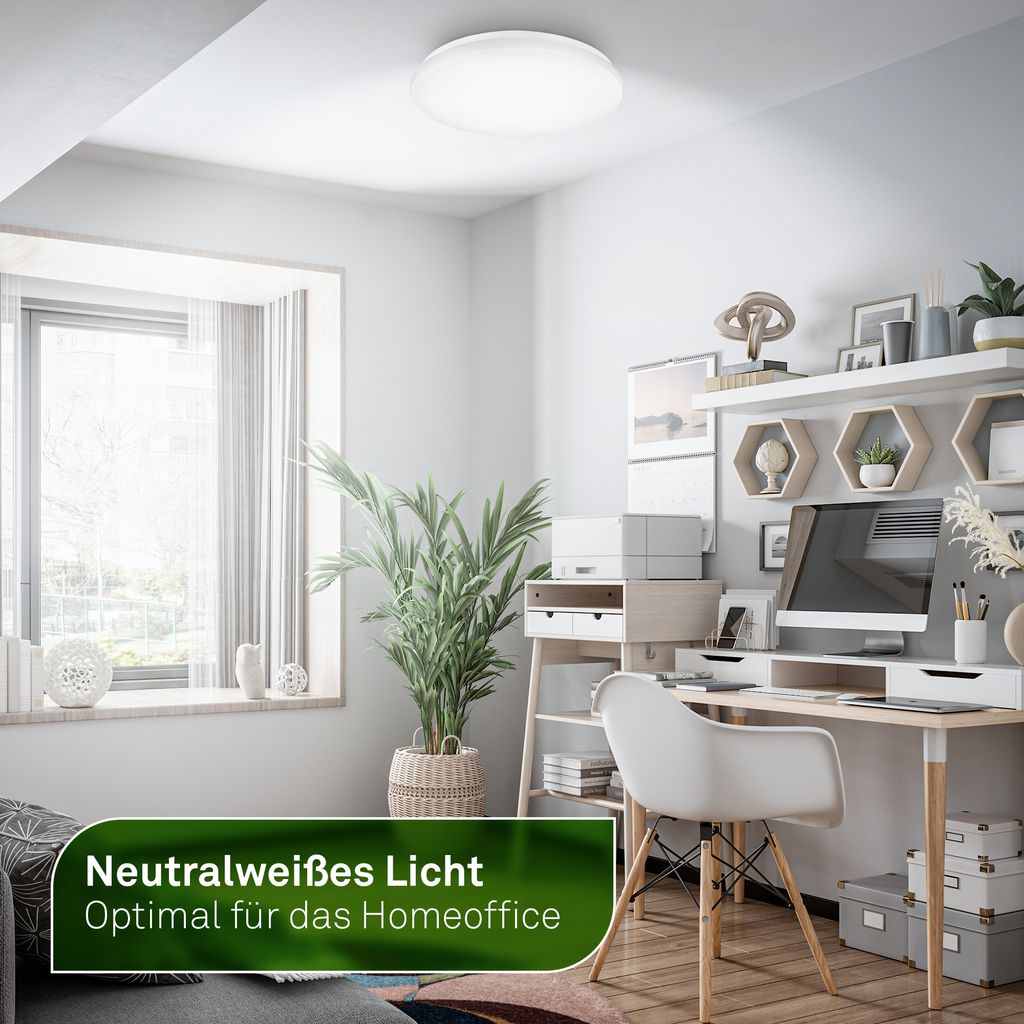 LED Ceiling Light White – Ultra Slim, 12W, 2520lm, Energy Class A