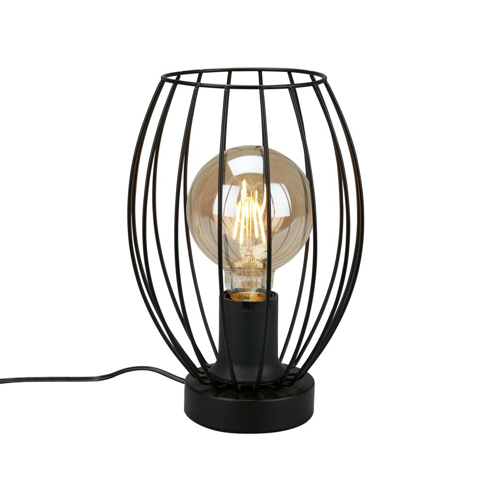 Tischleuchte, 25,6 cm, max. 25 W, Schwarz