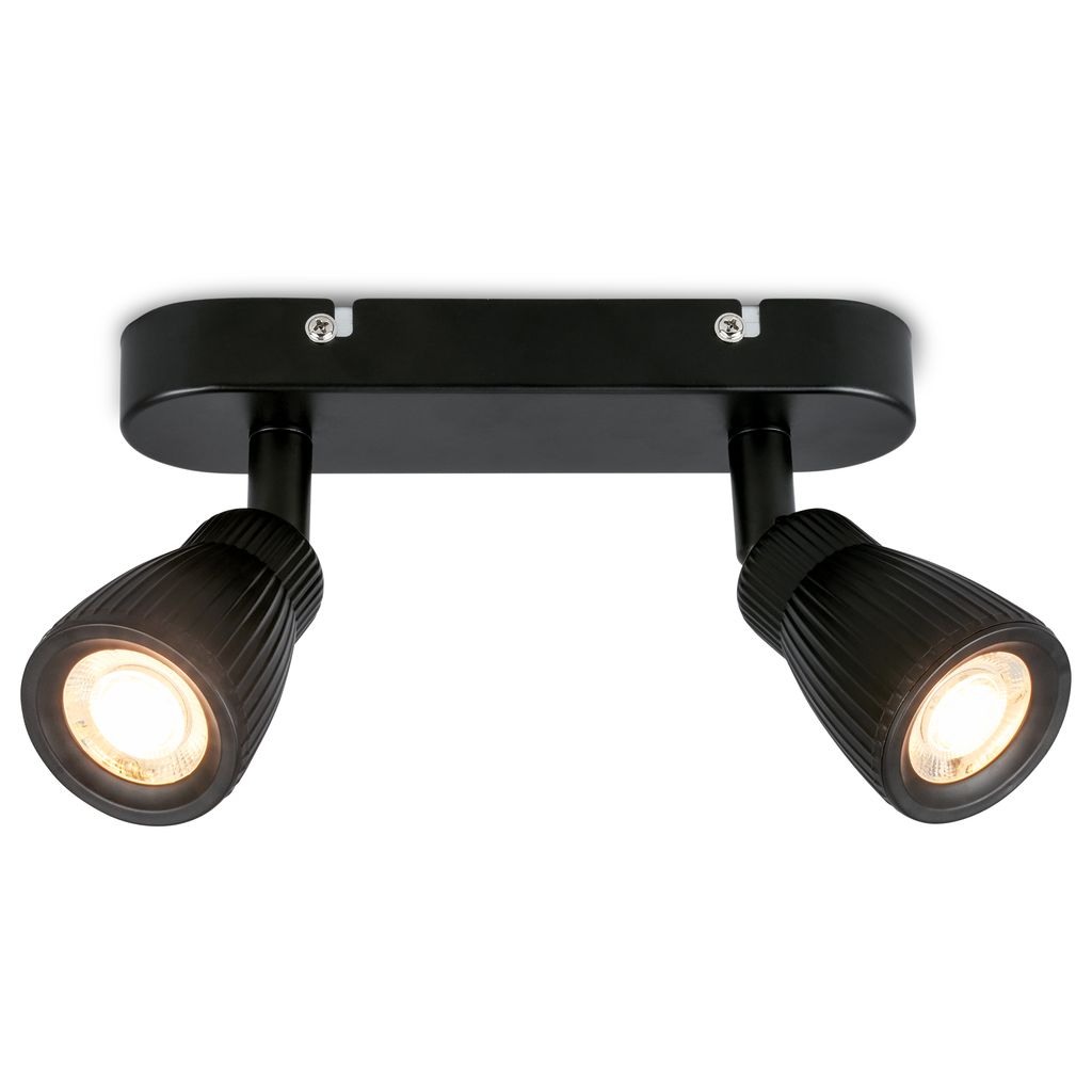 Riff Deckenstrahler 20 cm - 7W, 800lm, LED, Schwenkbar, Schwarz