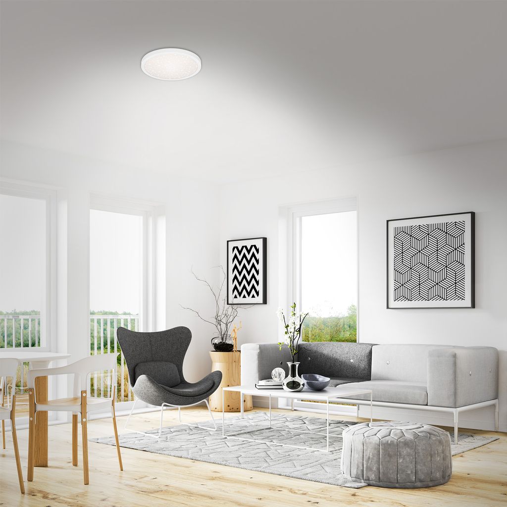 LED Deckenleuchte Ø 28 cm 18,5W 2000lm weiß