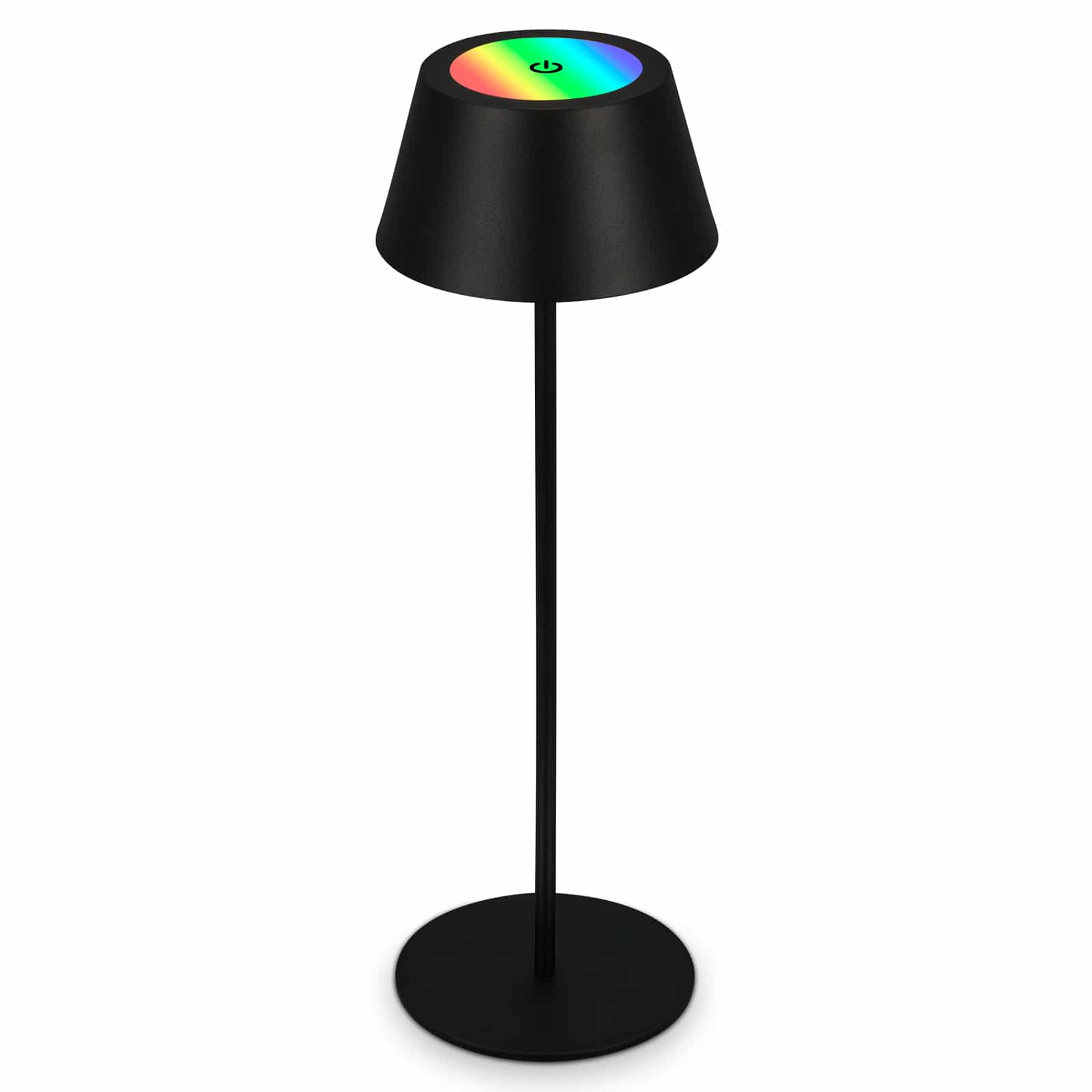 LED RGB Akku-Tischleuchte 38 cm 2,6W 200lm schwarz