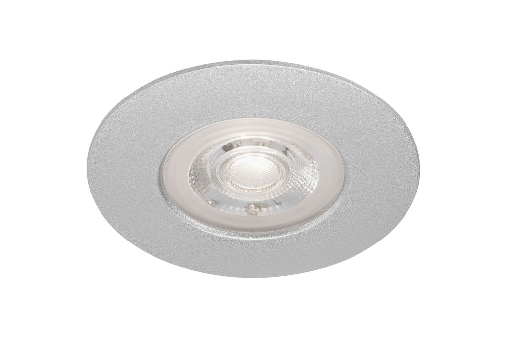 LED Einbauleuchte, Ø 9 cm, 5 W, Chrom-Matt