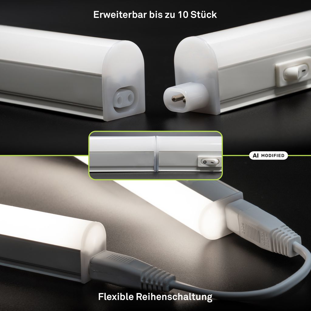 Took A Unterbauleuchte 58,5 cm - 3,5W, 740lm, mit EEK A Lichtquelle*, Neutralweiß, LED, Weiß