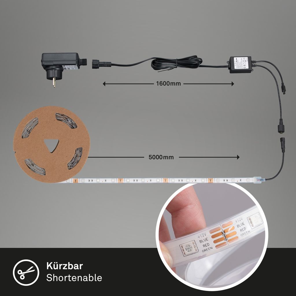 RGB LED Band 500 cm 0,1W weiß