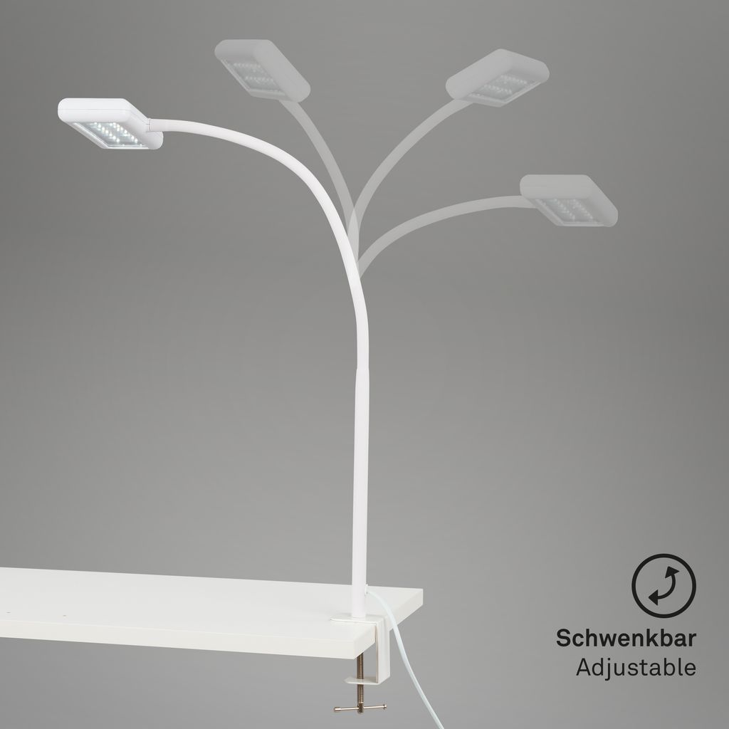 LED Klemmleuchte 80,5 cm 7,5W 800lm weiß