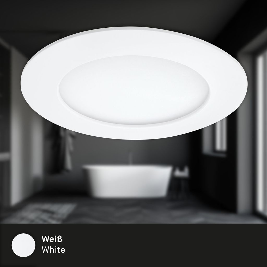 LED Inbouwarmatuur Ø 12 cm 6,4W 800lm wit