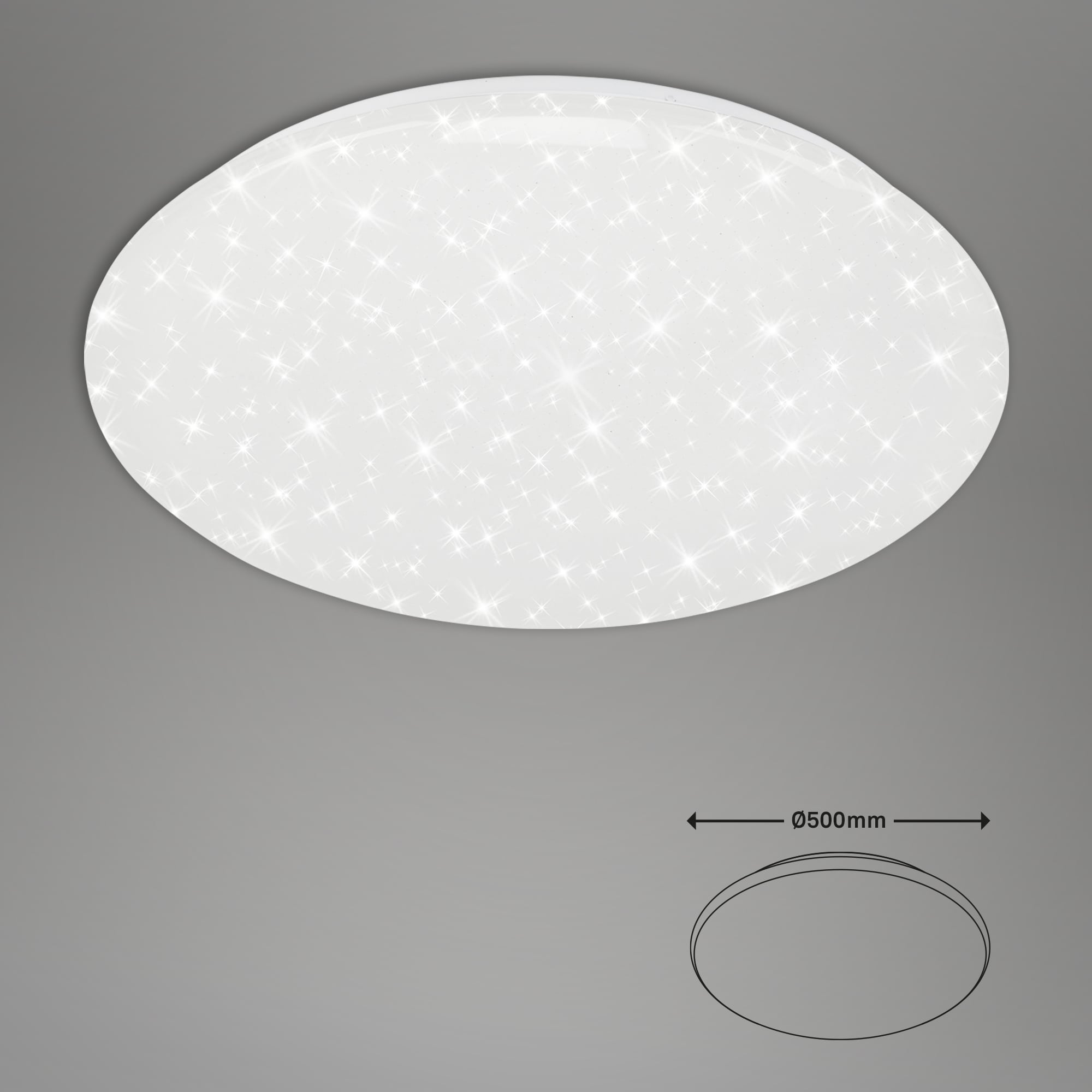 SMART LED Deckenleuchte, 50 cm, 42 W, Weiß