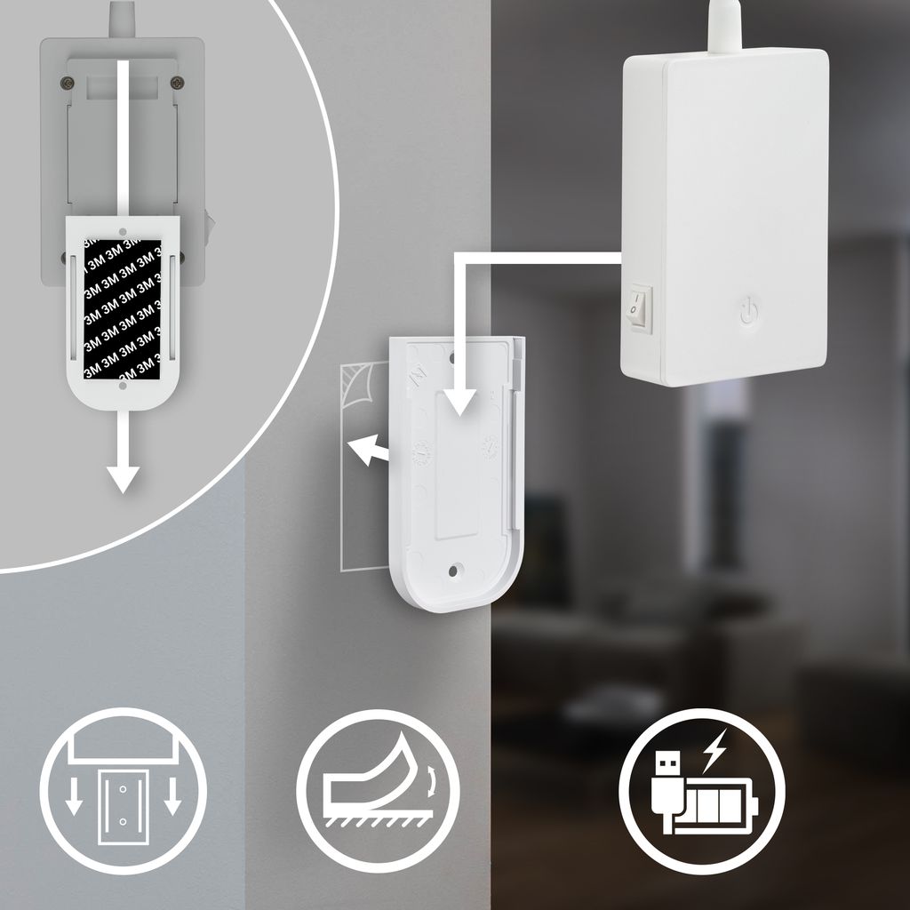 Smooth Reading Lamp - 2W, 150lm, Rechargeable Battery, LED, Dimmable, White