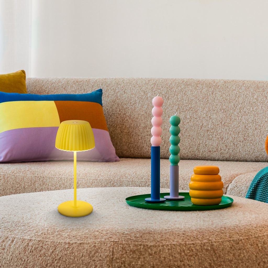 LED Tischlampe Akku LED Tischleuchte Dimmbar Kabellos Touch Aussen/Innen 9