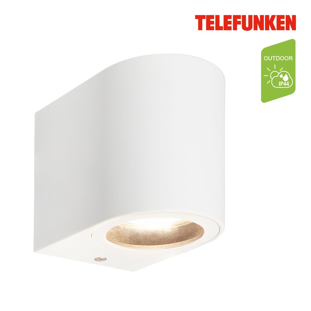 Applique LED Telefunken, protection contre les éclaboussures, on/off via l'interrupteur mural