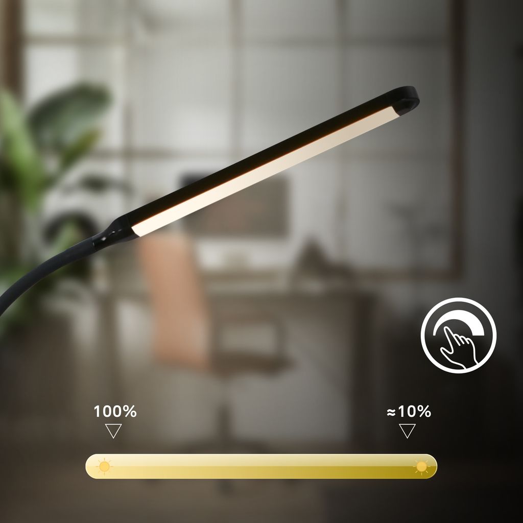 LED Stehlampe LED Stehleuchte Standleuchte Dimmbar Touch Warmweiß Schwenkbar 4