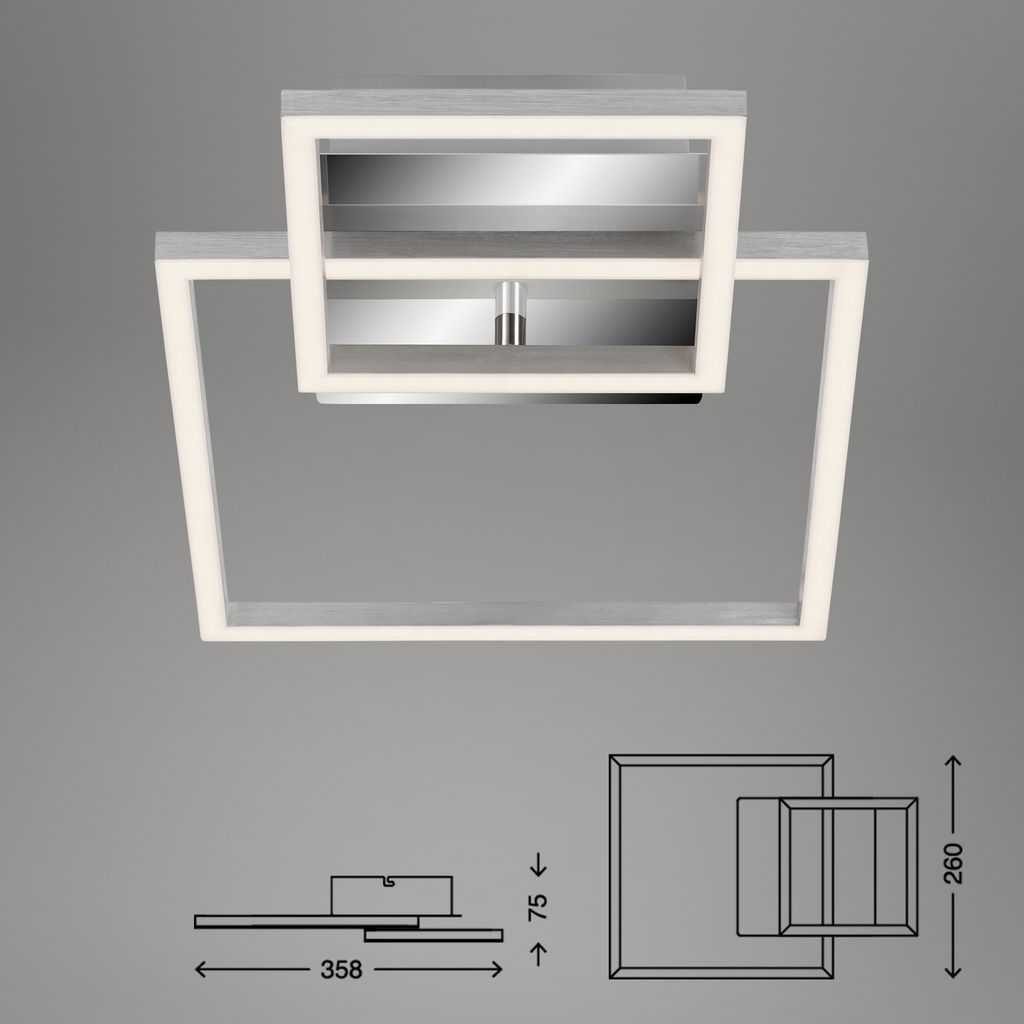 LED Frame 35,8 cm 12W 1300lm chrom