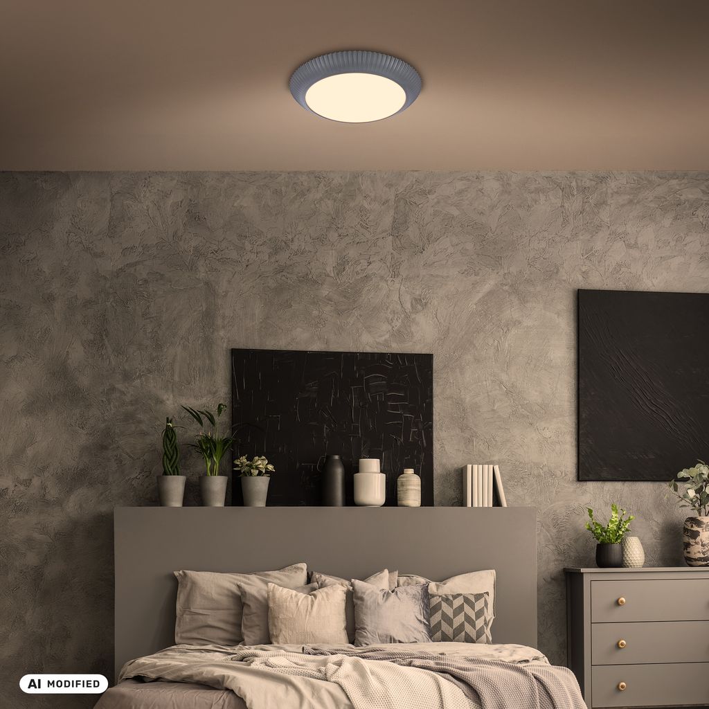 Solea Deckenlampe Ø46 cm - 18W, 2800lm, LED, Dimmbar, Fernbedienung, CCT, Anthrazit
