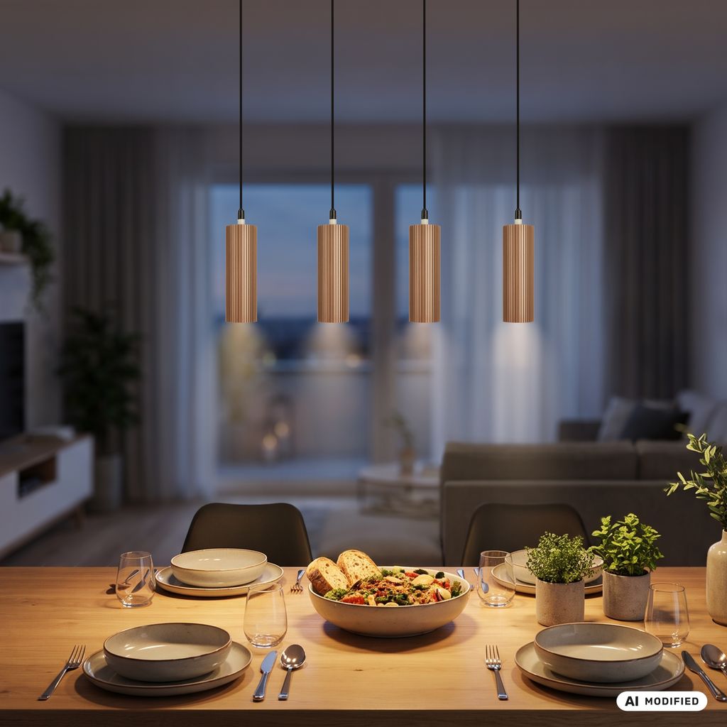 Ida Pendant Light - GU10 Socket, Max. 9W, Height-Adjustable, Coffee-Warm Grey