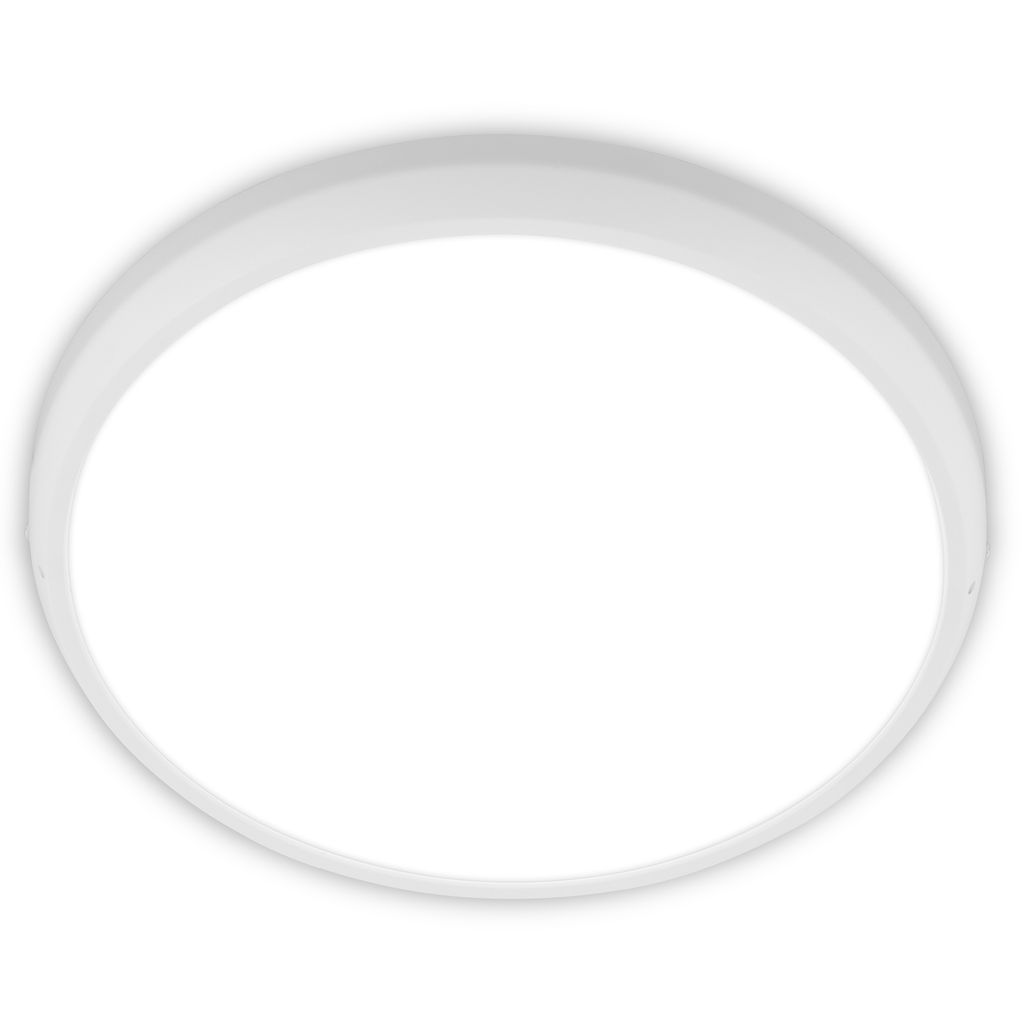 Navaro Deckenleuchte Ø37,5 cm - 24W, 2900lm, Neutralweiß, IP44, Weiß