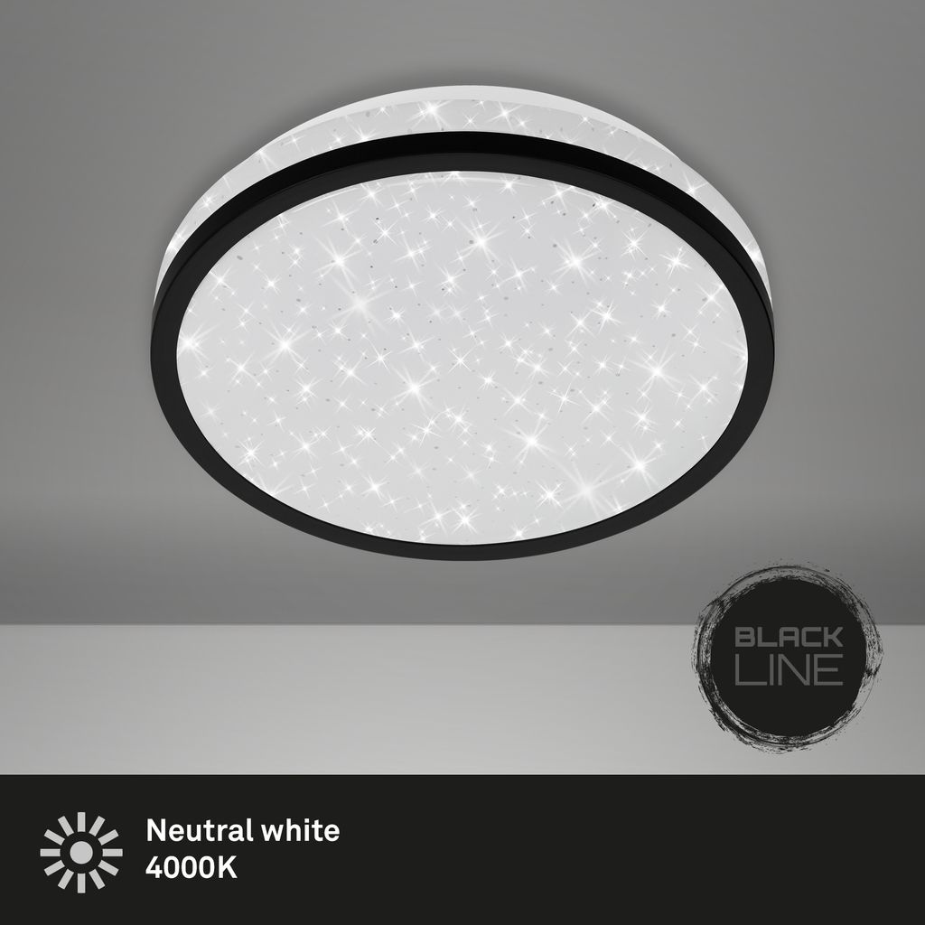 STERNENHIMMEL LED Deckenleuchte, Ø 21,7 cm, 10 W, Schwarz