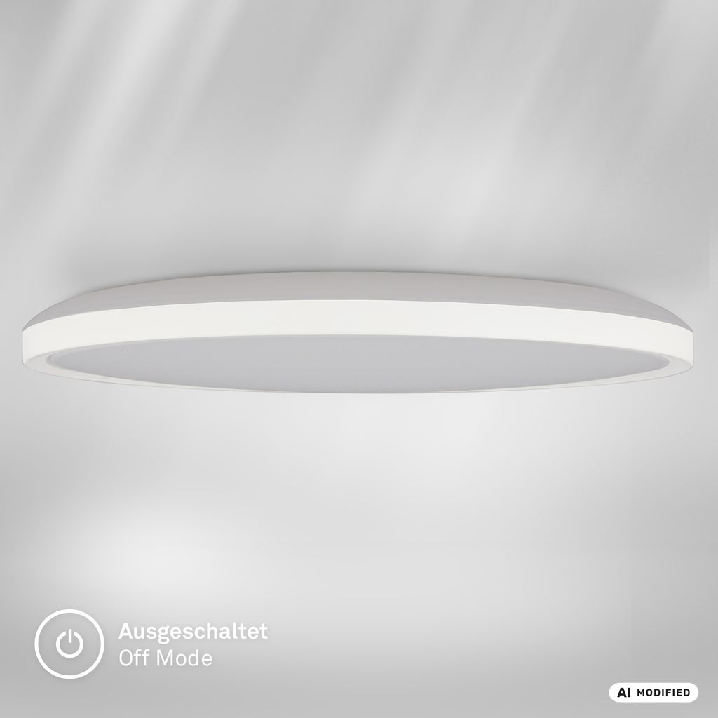 Slim LED Panel Ø29,3 cm - 18W, 2400lm, Fernbedienung, Dimmbar, CCT, Weiß