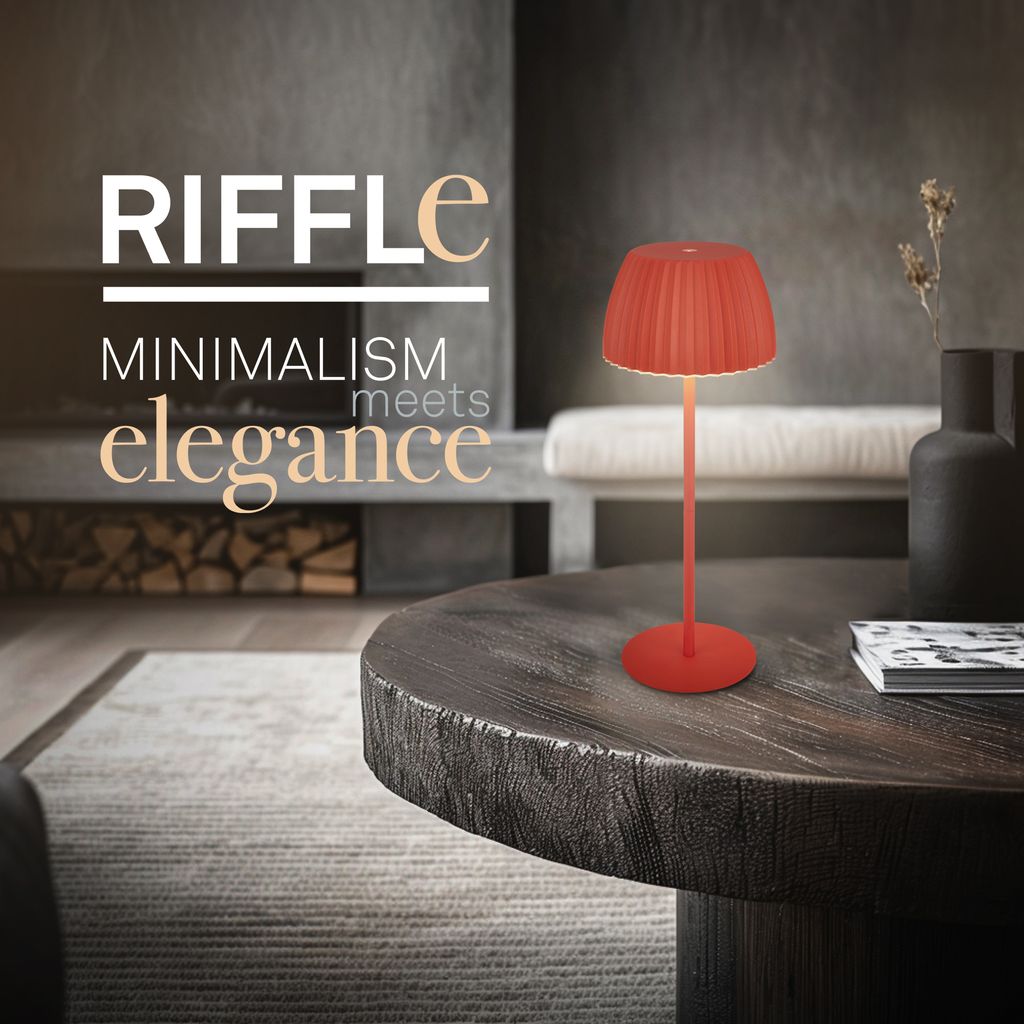 LED Tischlampe Akku LED Tischleuchte Dimmbar Kabellos Touch Aussen/Innen 1