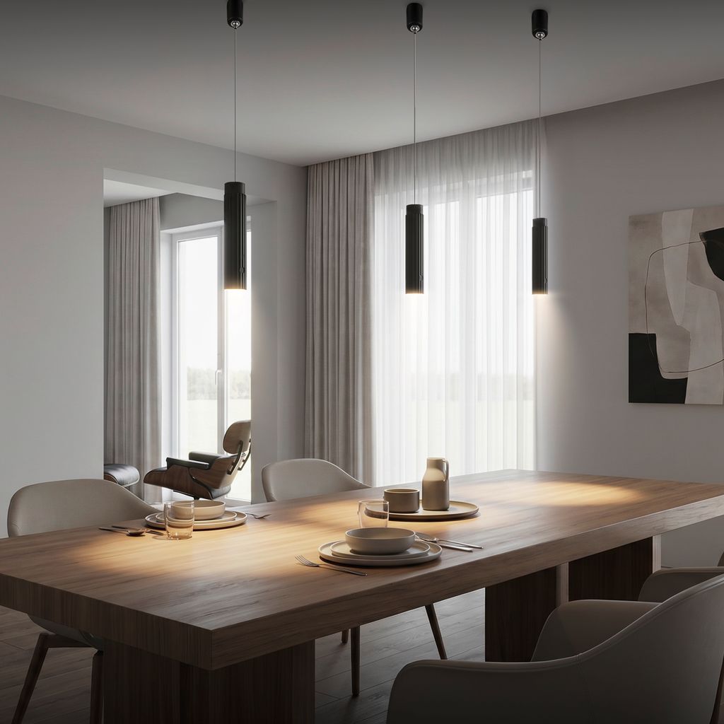 Hang Pendelleuchte - 3,5W, 280lm, Akku, LED, Höhenverstellbar, Schwarz