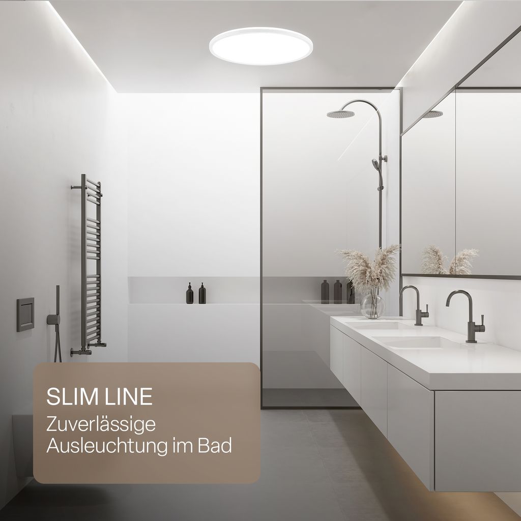 LED Deckenlampe LED Panel Dimmbar Fernbedienung CCT Deckenleuchte IP44 10