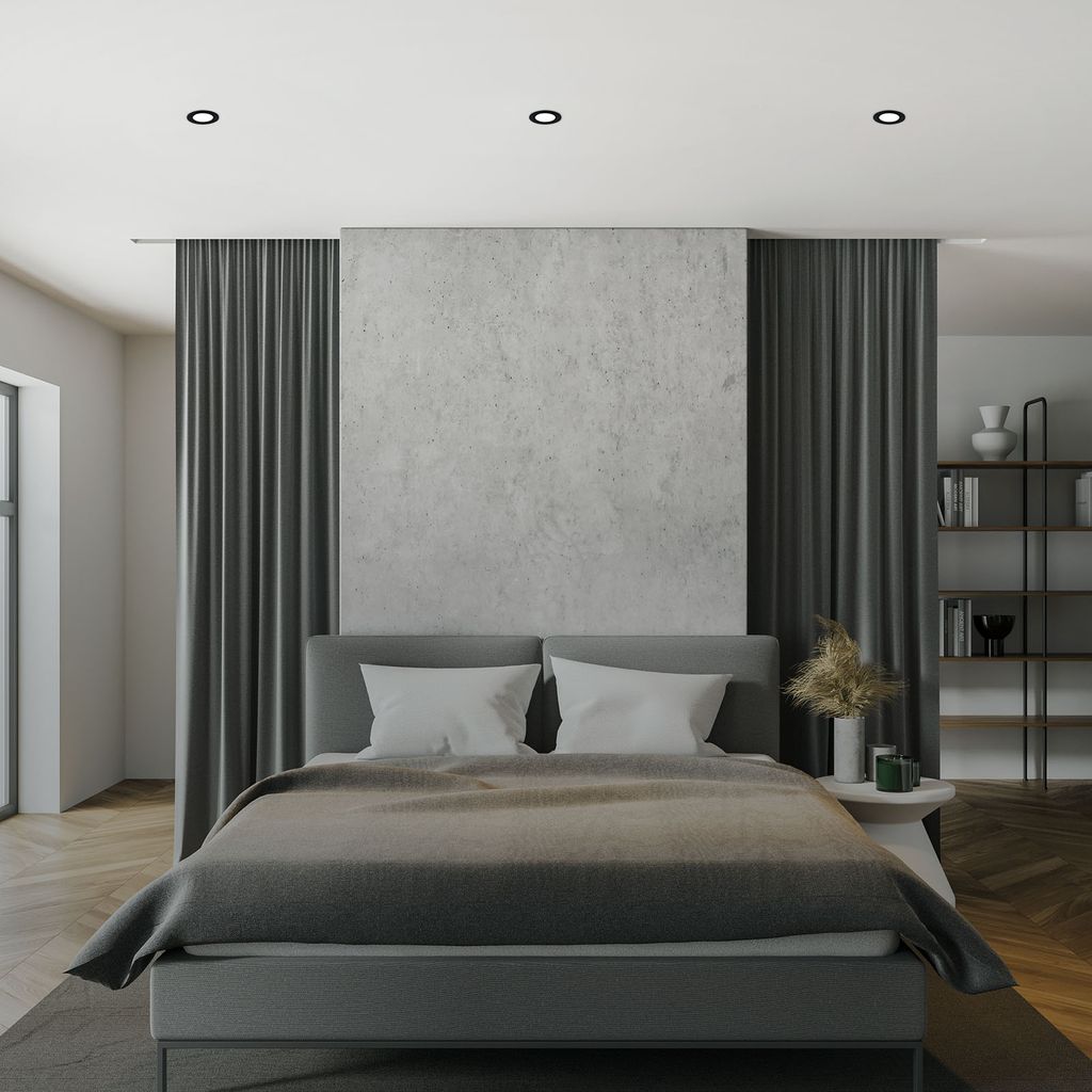 LED Einbauleuchten 3er Set ultraflach 3W IP23 schwarz Ø8.6cm Kunststoff Briloner 5