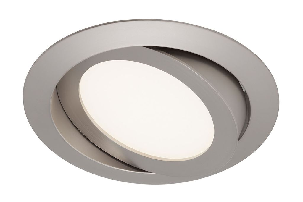 LED Einbauleuchte. Ø 14 cm. 6.4 W. Matt-Nickel. Briloner Leuchten 0