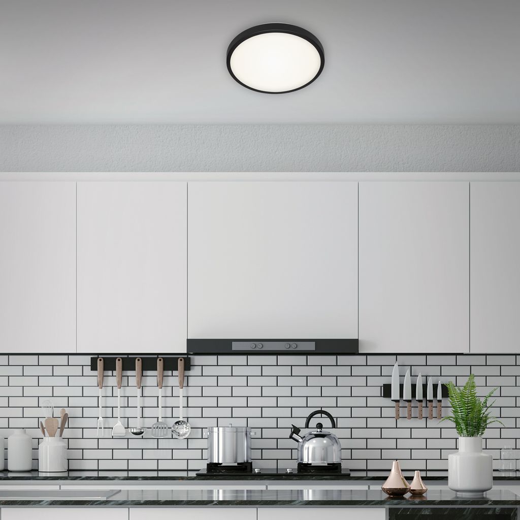 BRILONER MANNY LED Deckenleuchte. Neutralweißes Licht. schwarz. 29 x 7 cm 8
