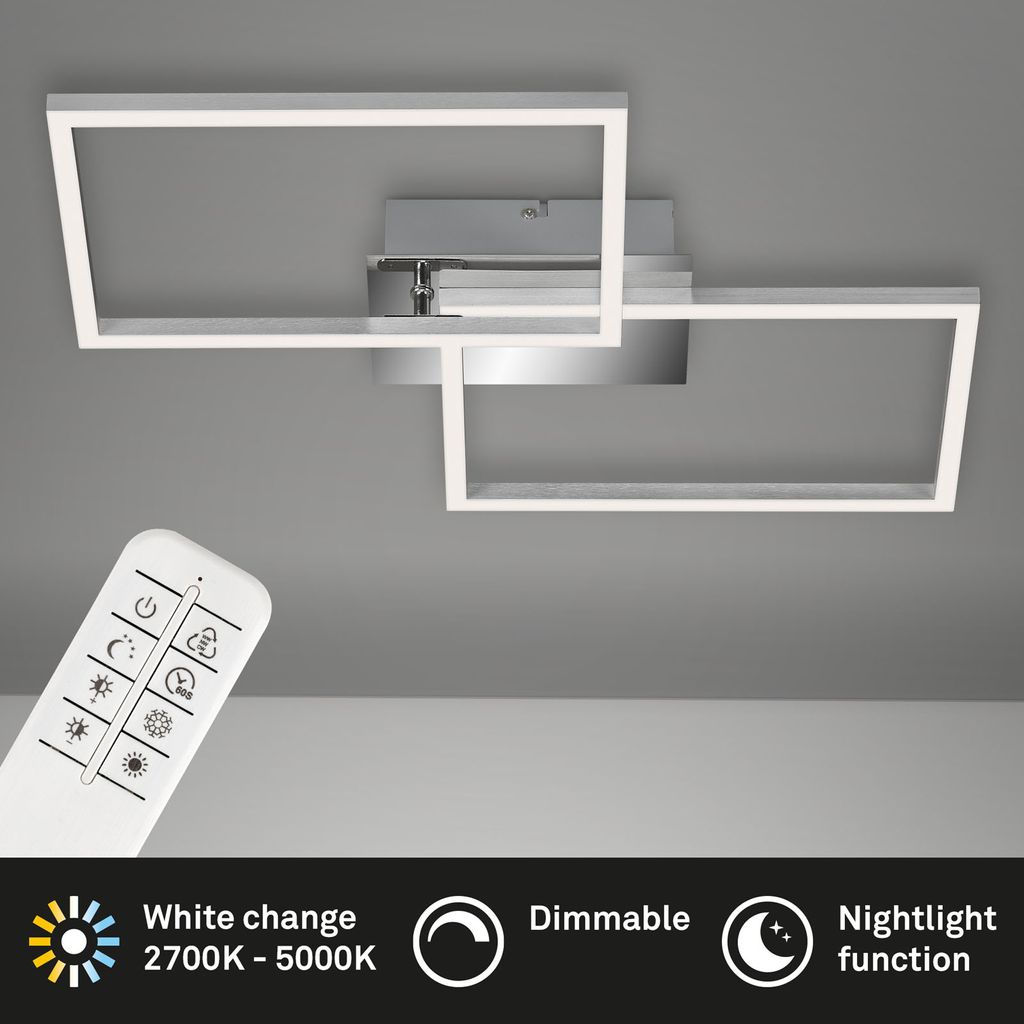 LED CCT Frame 50 cm 2x15W 1650lm chrome