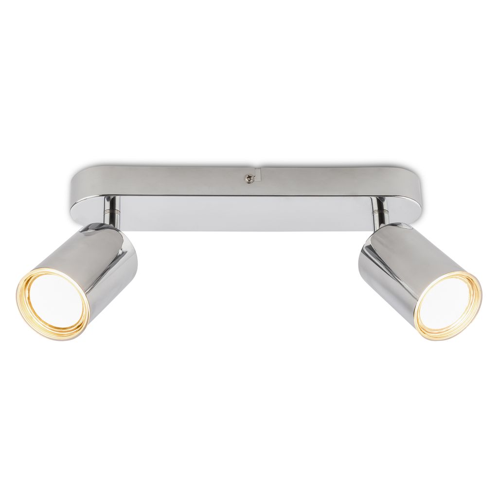 Briloner Nerida Deckenstrahler 27 cm - GU10 Fassung, max. 9W, Schwenkbar, IP44, Chrom