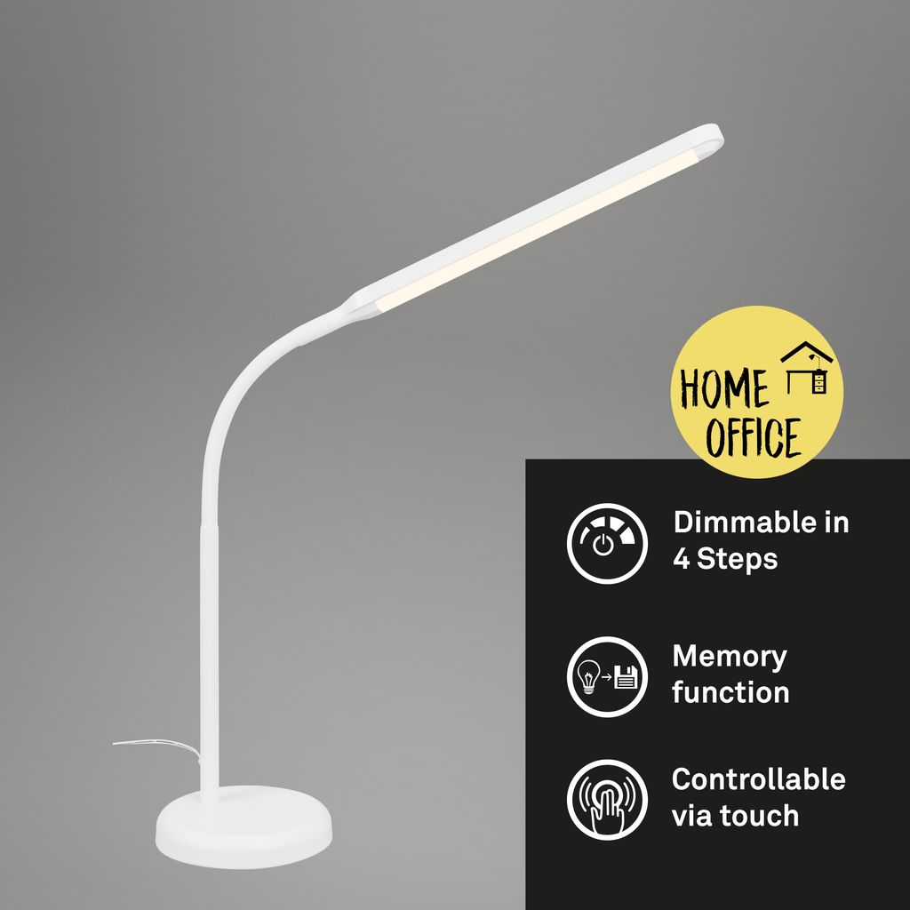 LED Tischleuchte, 37 cm, Memory, 6W, 600lm weiß