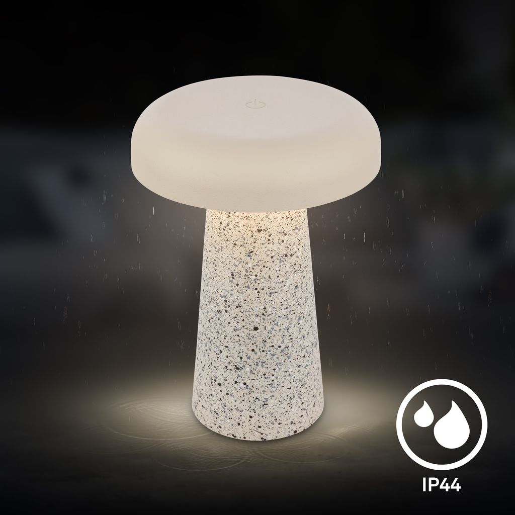 Cloud Tischlampe - 2,6W, 140lm, Kabellos, LED, Dimmbar, Travertin