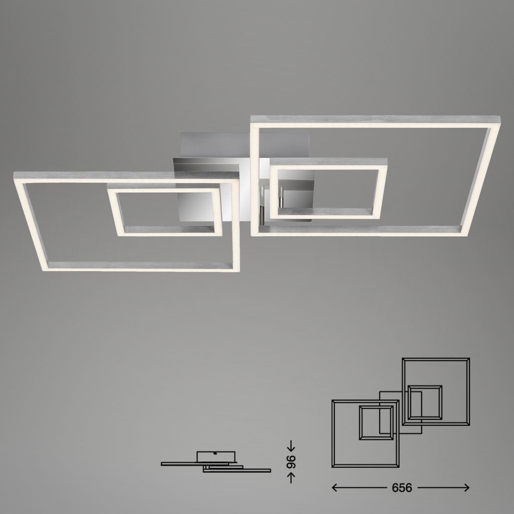 LED Frame 65,6 cm 2x14,5W 1500lm chrom