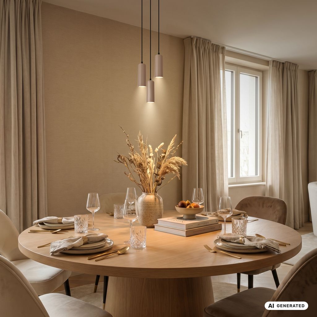 Ida Pendelleuchte - GU10 Fassung, max. 9W, Höhenverstellbar, Beige
