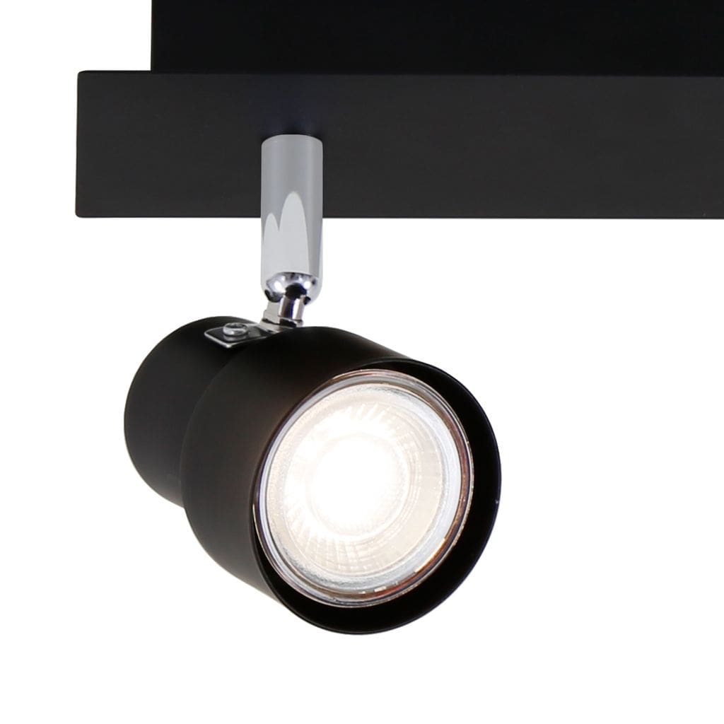 LED Deckenstrahler ? Spots dreh- / schwenkbar, 2 x 5W, Warmweiß, GU10, Schwarz