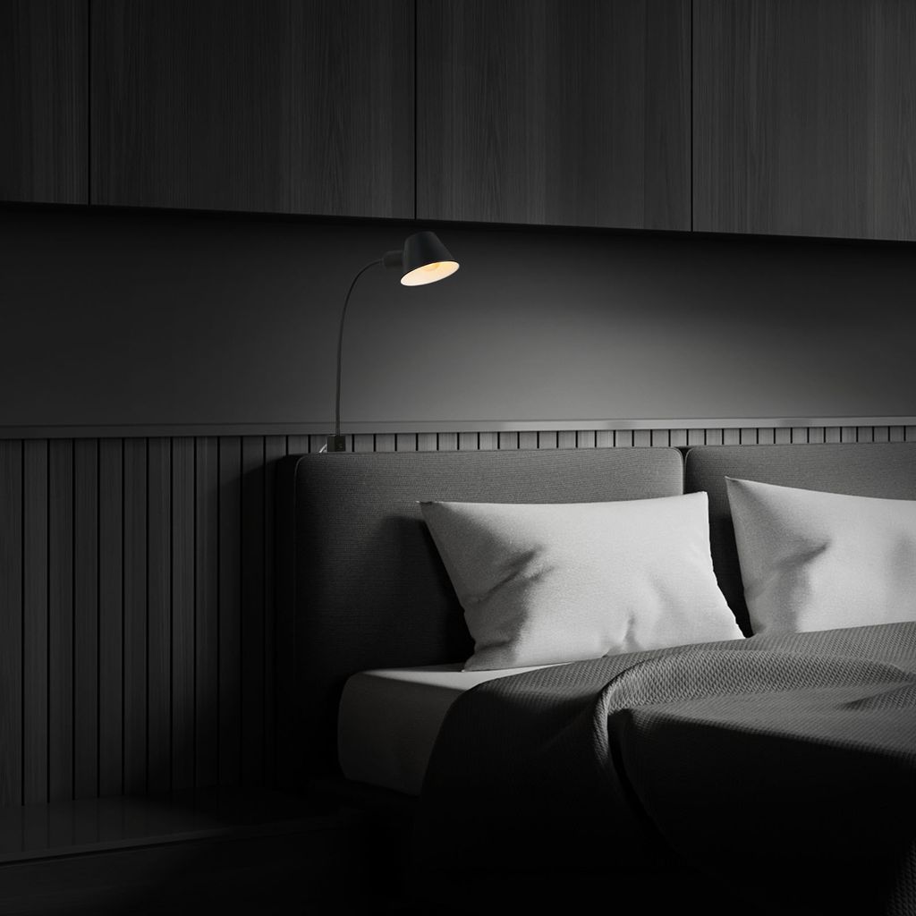 Lampe à pince / veilleuse Ø 14 cm 1x exkl. E27 10 W noir