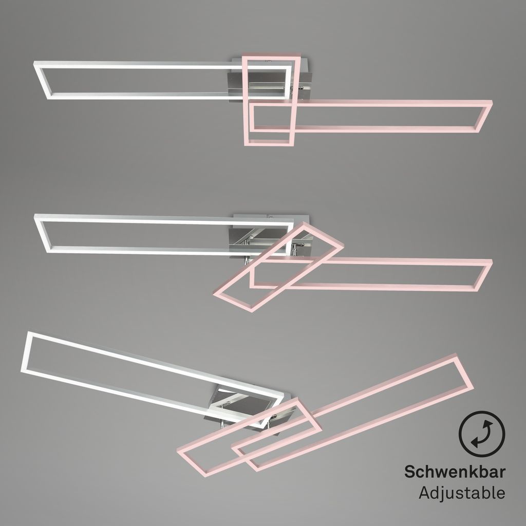 LED CCT Frame 110 cm 2x19W 2300lm chrome