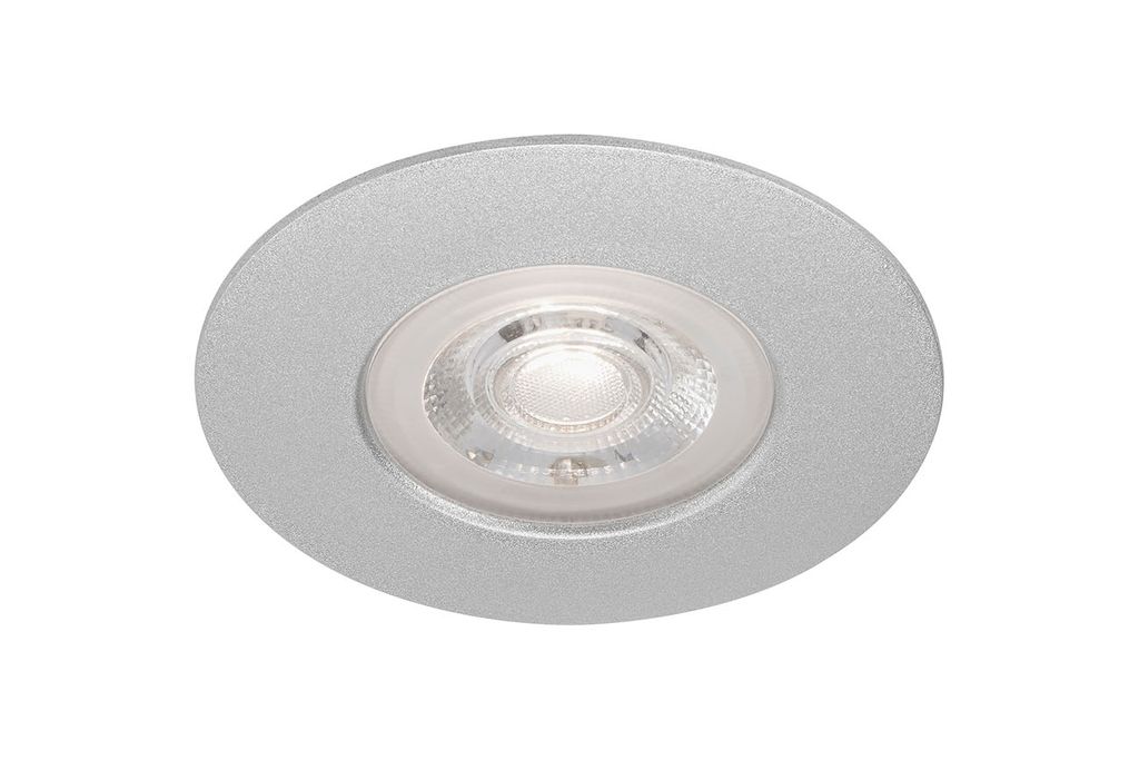LED Einbauleuchte Einbaulampe Badlampe IP44 5W chrom-matt 3000K Ø9cm Briloner 1