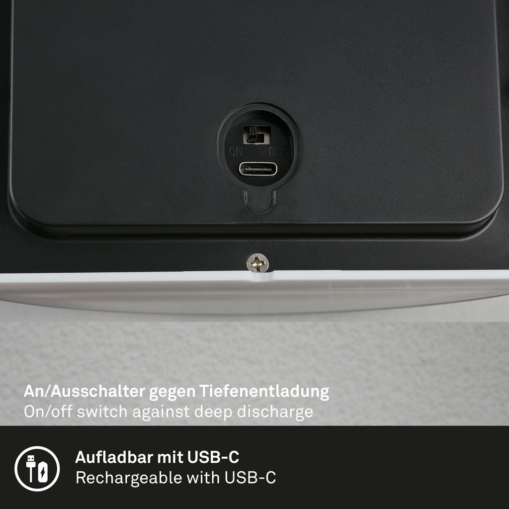 Briloner LED Wandlampe Akku, Touchfunktion, Dimmbar, Akkubetrieb