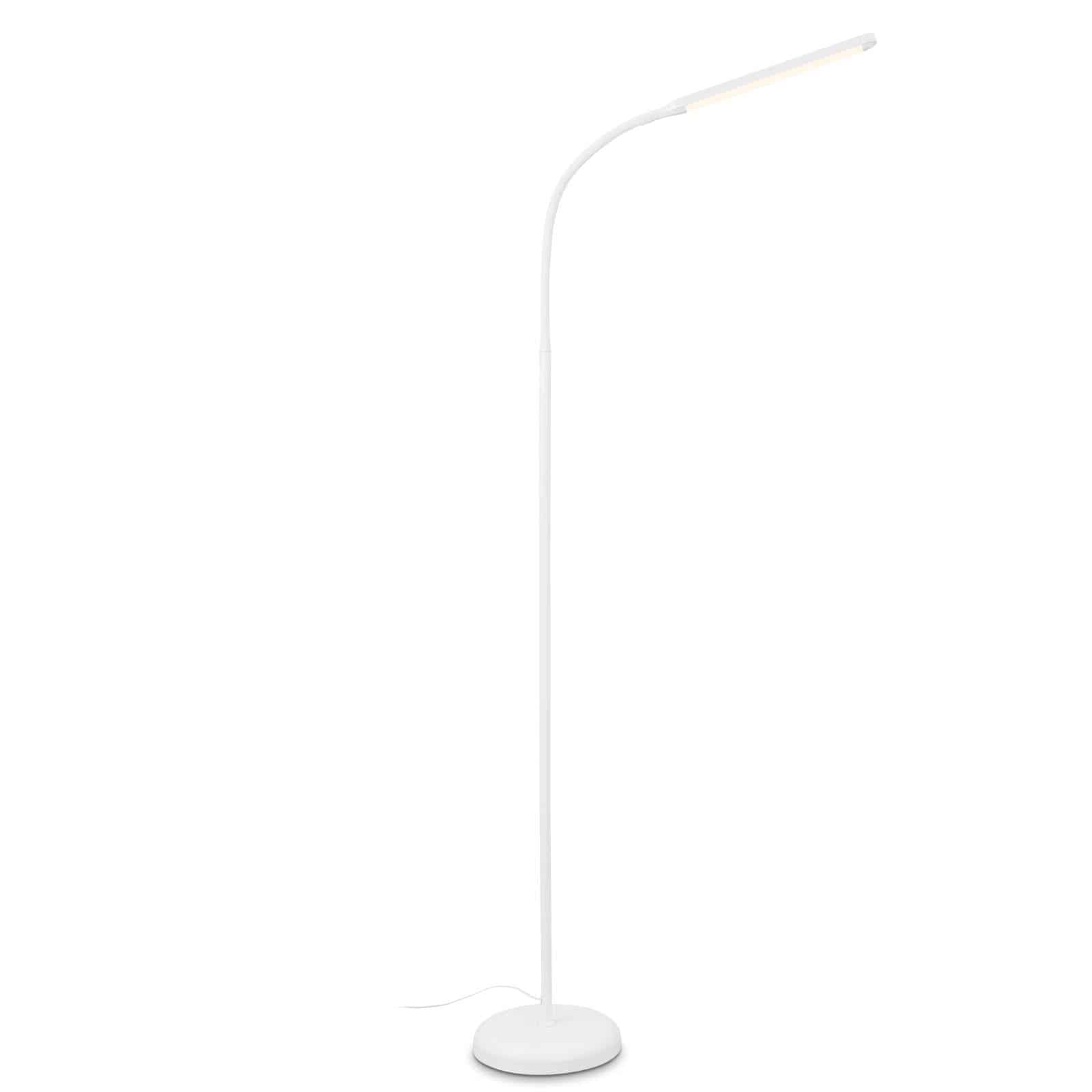 LED -vloerlamp, 126,5 cm, 6W, 600lm, wit