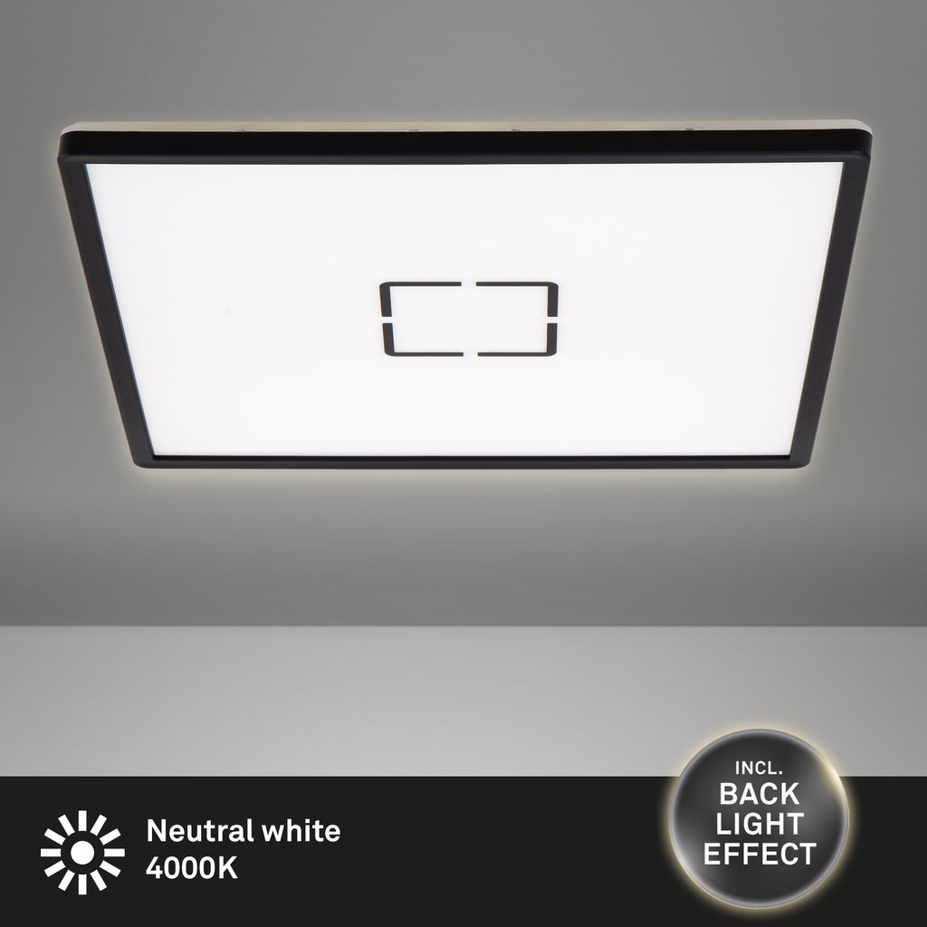 LED Deckenleuchte ultraflach Hintergrundbeleuchtungseffekt 22 W IP20 Briloner 3