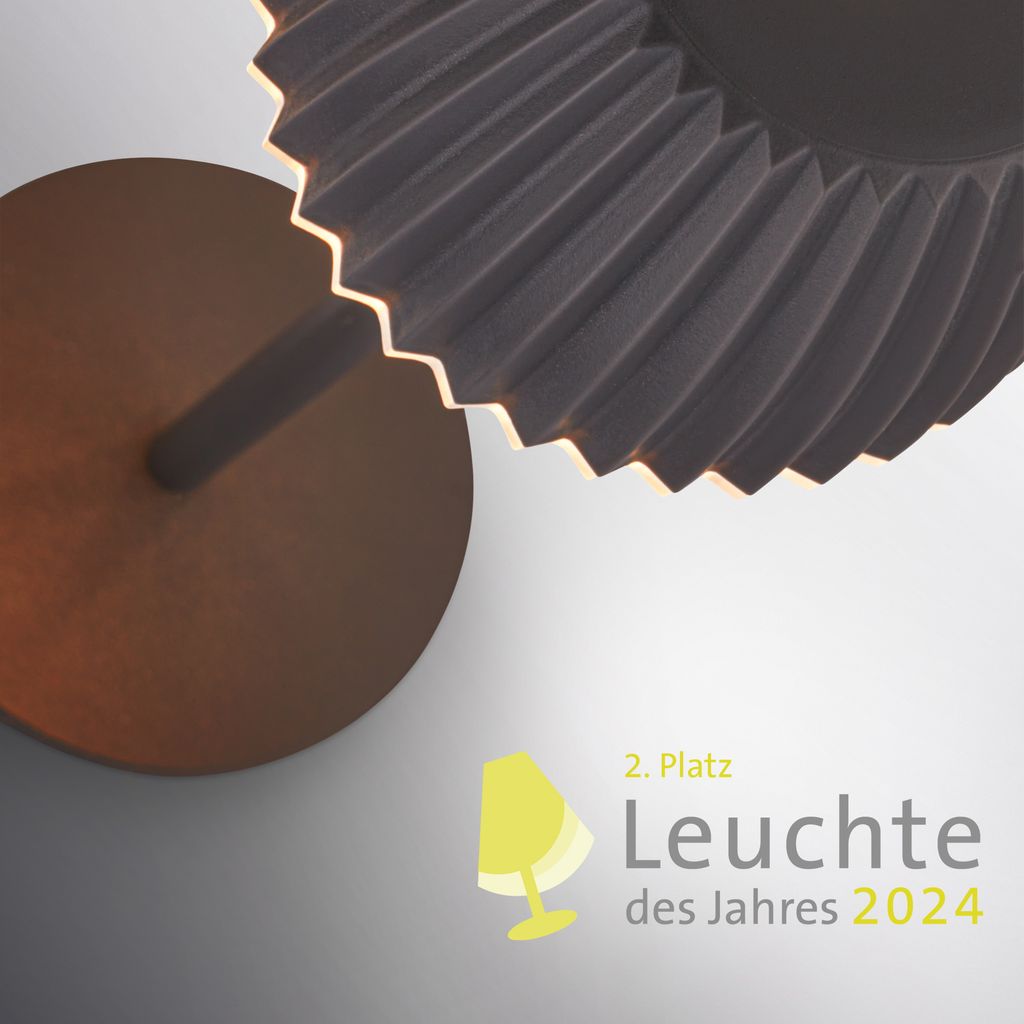 Riffle Nano Tischlampe - 1,5W, 130lm, Akku, LED, Dimmbar, Touch, German Design Award Winner 2025, Anthrazit