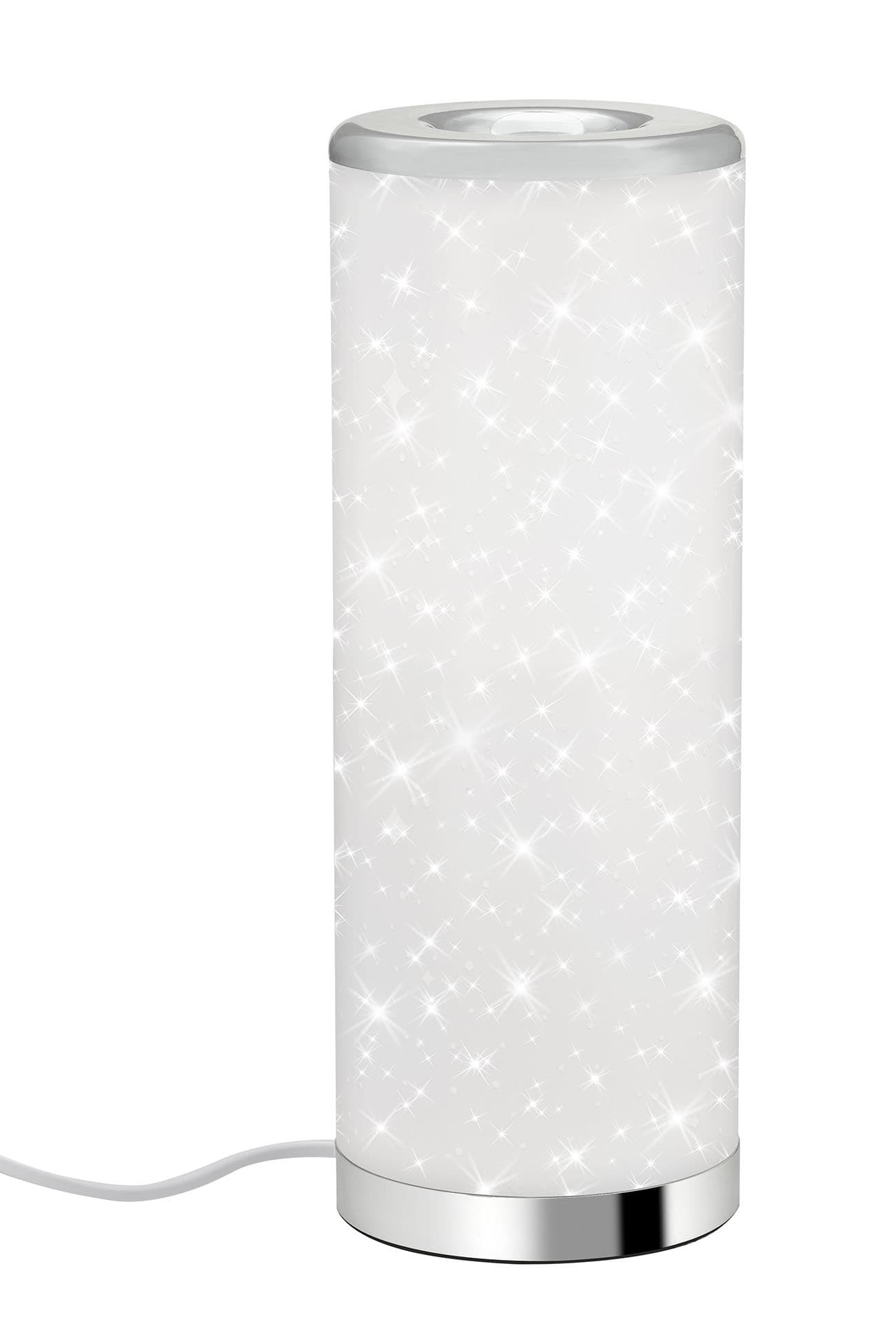 STERNENHIMMEL LED Tischleuchte, 35 cm, 5 W, Weiß-Chrom