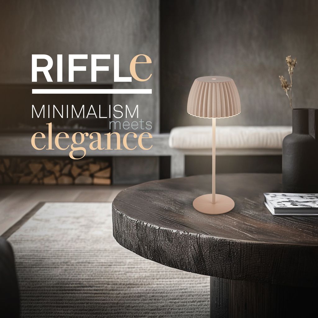 LED Tischlampe Akku LED Tischleuchte Dimmbar Kabellos Touch Aussen/Innen 1