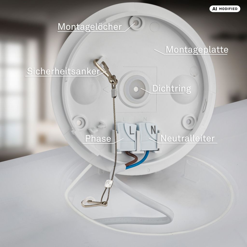 Briloner Move LED Badlampe, Backlight, Bewegungsmelder, Weiß