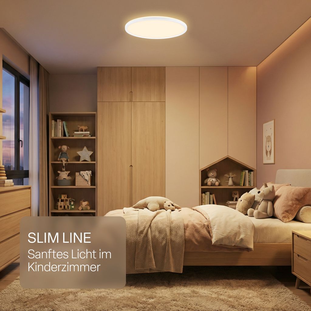 LED Deckenlampe LED Panel Dimmbar Fernbedienung CCT Deckenleuchte IP44 13