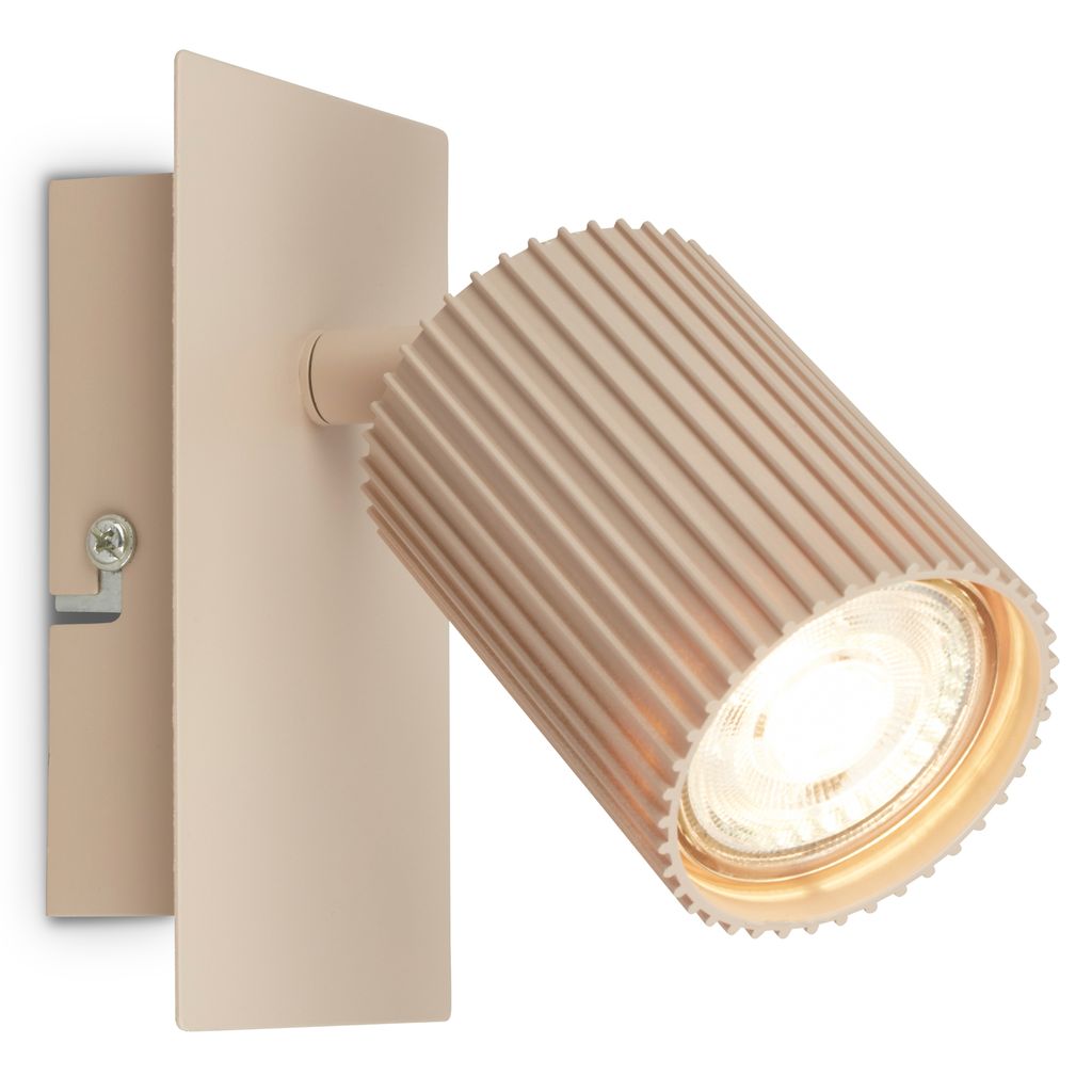 Ida Wandlampe - GU10 Fassung, max. 9W, Schwenkbar, Beige